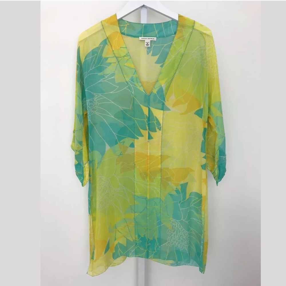 BANANA REPUBLIC MULTI CAFTAN COVERUP TOP SIZE PM